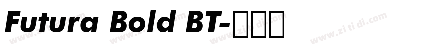Futura Bold BT字体转换
